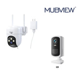 QB320 Wired 24/7 Recording Camera + Q5 Smart Wireless Security Camera